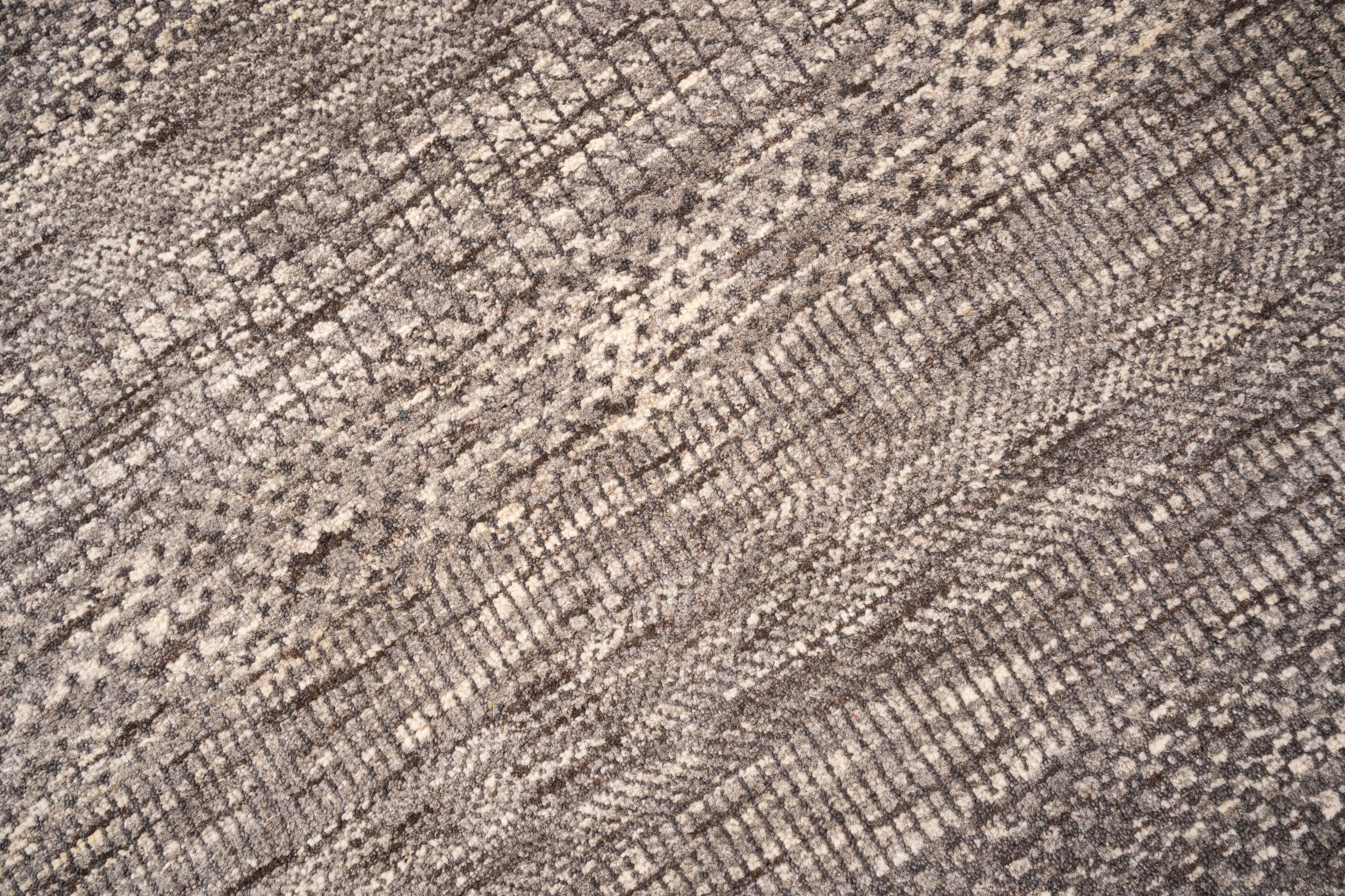 Handknotted Carpet, DIA - 1223 MCN, Natural & Brown